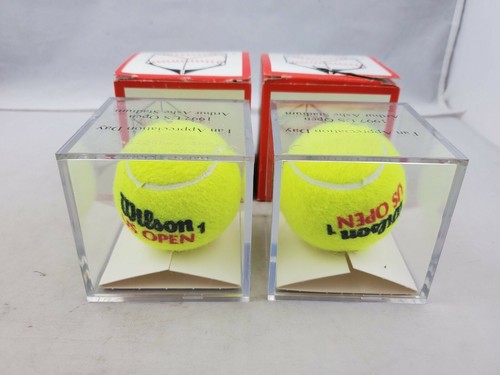 Lot 2 Rare 1997 Arthur Ashe Stadium UP Open Fan Appreciation Tennis Balls - Picture 4 of 4