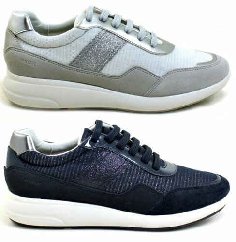 Scarpe da ginnastica bianche Geox per donna