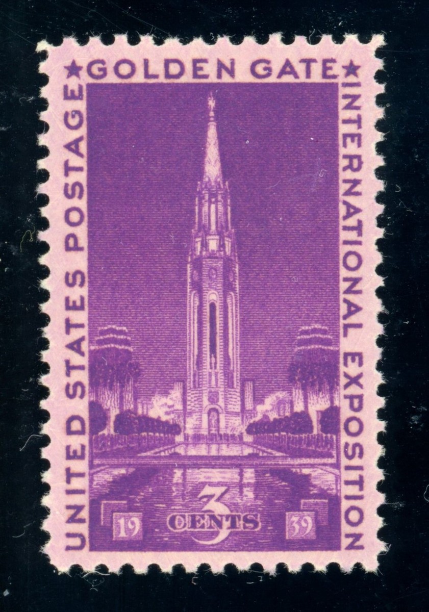 US Stamp #852 Golden Gate Expo 3c - PSE Cert - XF-SUP 95- MNH