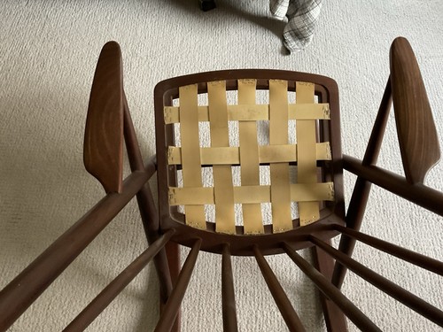 Vintage 50's 60's Mid-Century Danish Modern TEAK Rocking CHAIR Bramin DENMARK - Picture 18 of 20