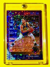 Stephen Curry RARE MINT PURPLE DISCO PRIZM NBA HOOPS PREMIUM STOCK REFRACTOR!