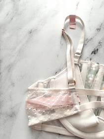 Victoria's Secret Dream Angels Set Daisy Chain Embroidered Balconette Bra Thong