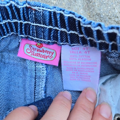 VTG Strawberry Shortcake Denim Jeans Size 4T Berry Wear - Picture 7 of 7
