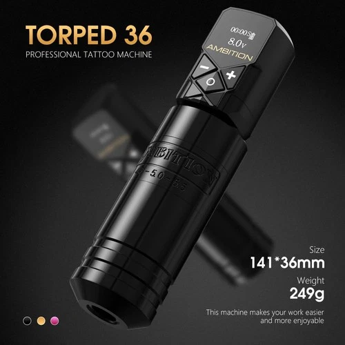 Ambition Torped 36mm Rotary Tattoo Pen Machine Kit, 5.5mm Stroke Brushless Mo... image 7
