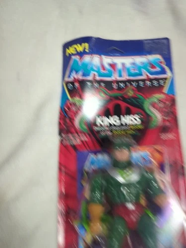 Vintage MOTU "King Hiss" Mattel 1985 Complete w/Card Complete Malaysia
