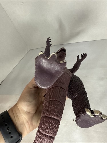 Vintage 80er Godzilla Dor Mei Haifischflosse Stil 9" Spielzeugfigur lila pink imperial - Bild 13 von 16