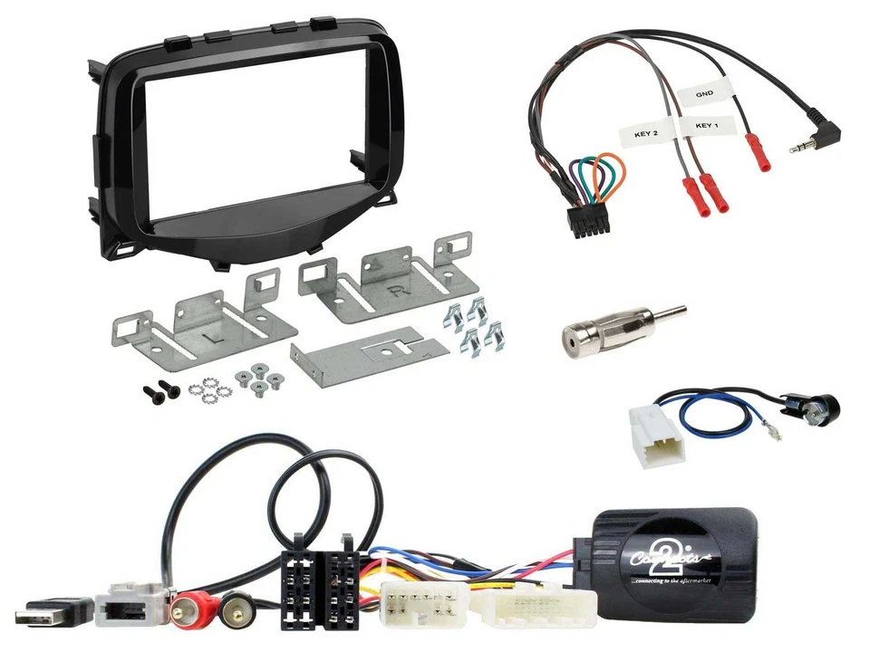 JVC DAB Bluetooth Lenkrad USB 2DIN Autoradio für Toyota Aygo 2014-2021 - Bild 3 von 4