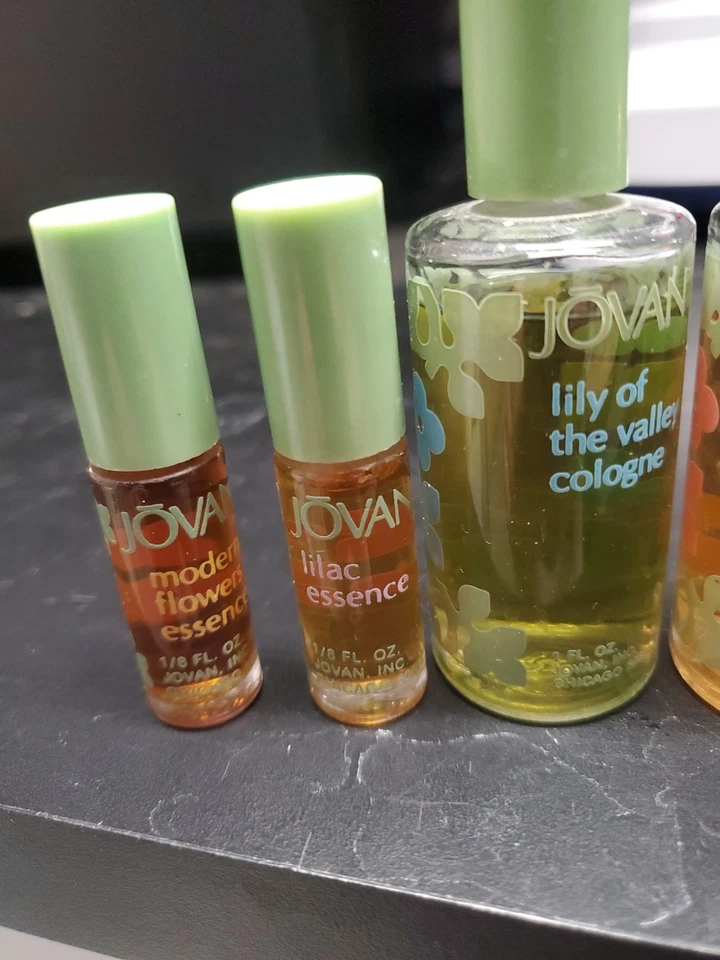 Juego completo de 4 esencias vintage Jovan 1/8 oz - 4 colonia 1 oz Foto 2 de 4