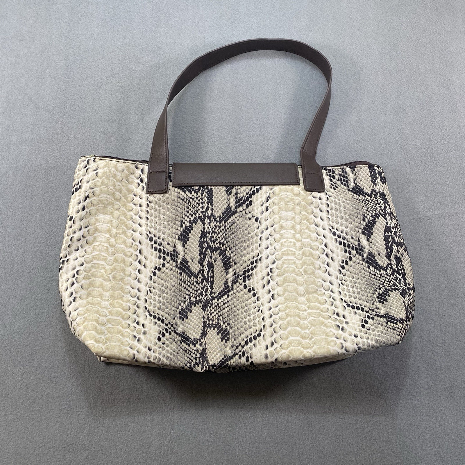 Cavalli Class by Roberto Cavalli Medium Nylon Tote In Python Print — image 6