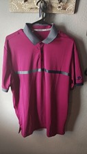 Adidas Golf Ultimate365 Short Sleeve Polo Burgundy Gray FR1167 Men's Size L