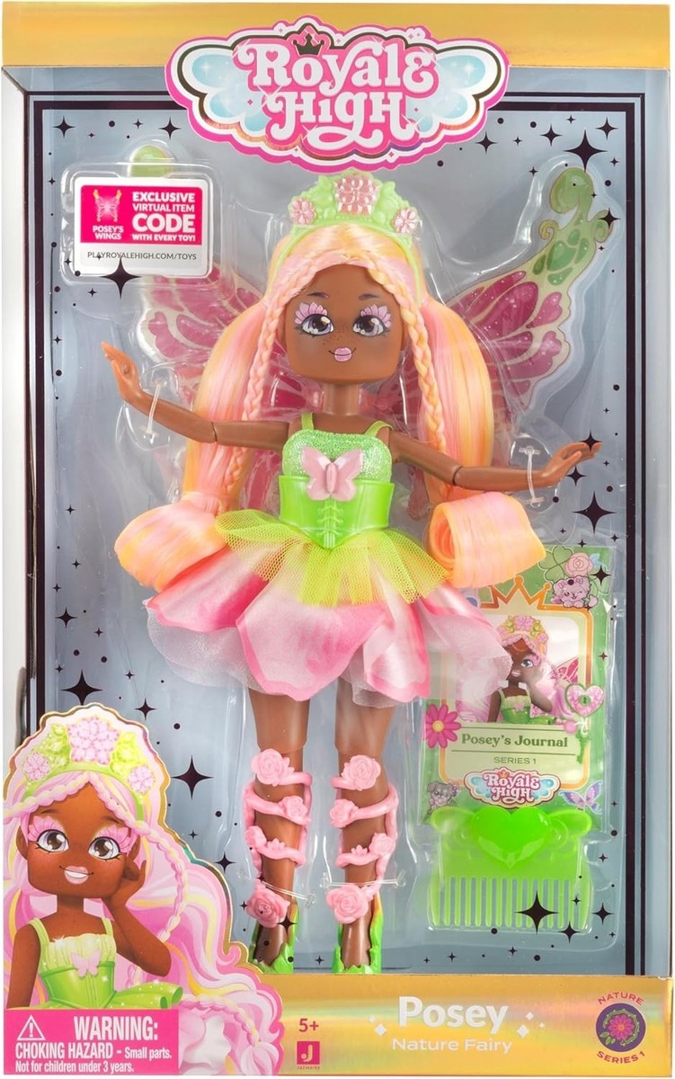 Royale High Posey the Nature Fairy Wings Doll W/ Digital Virtual