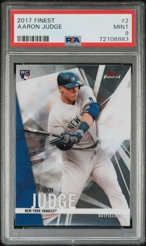 2017 Finest AARON JUDGE #2 RC Rookie Card - PSA 9 MINT