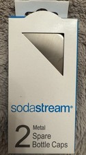 Soda Stream Bottle Caps, Metal 2pk, Spare Tops, New