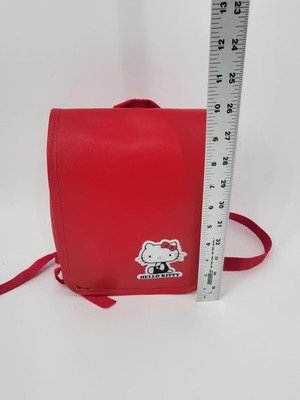 Hello Kitty Mini Backpack Red Faux Leather Kids Sanrio Eikoh Japan