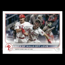 City of Walk-Off Love (Bryce Harper) #321 2022 Topps Philadelphia Phillies Card