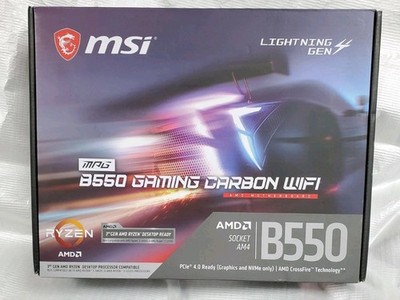 MSI MPG B550 GAMING CARBON WIFI Socket AM4 DDR4 Motherboard (7C91