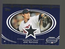 2008 TOPPS UPDATE ALL STAR RELIC  - JOE NATHAN