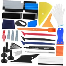 Vehicle Vinyl Wrap Applicator Tool Kit Car Wrap Squeegee Kit Automotive Window 
