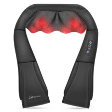 Snailax Shiatsu Neck and Shoulder Massager - Back Massager with Heat, Deep Kn...