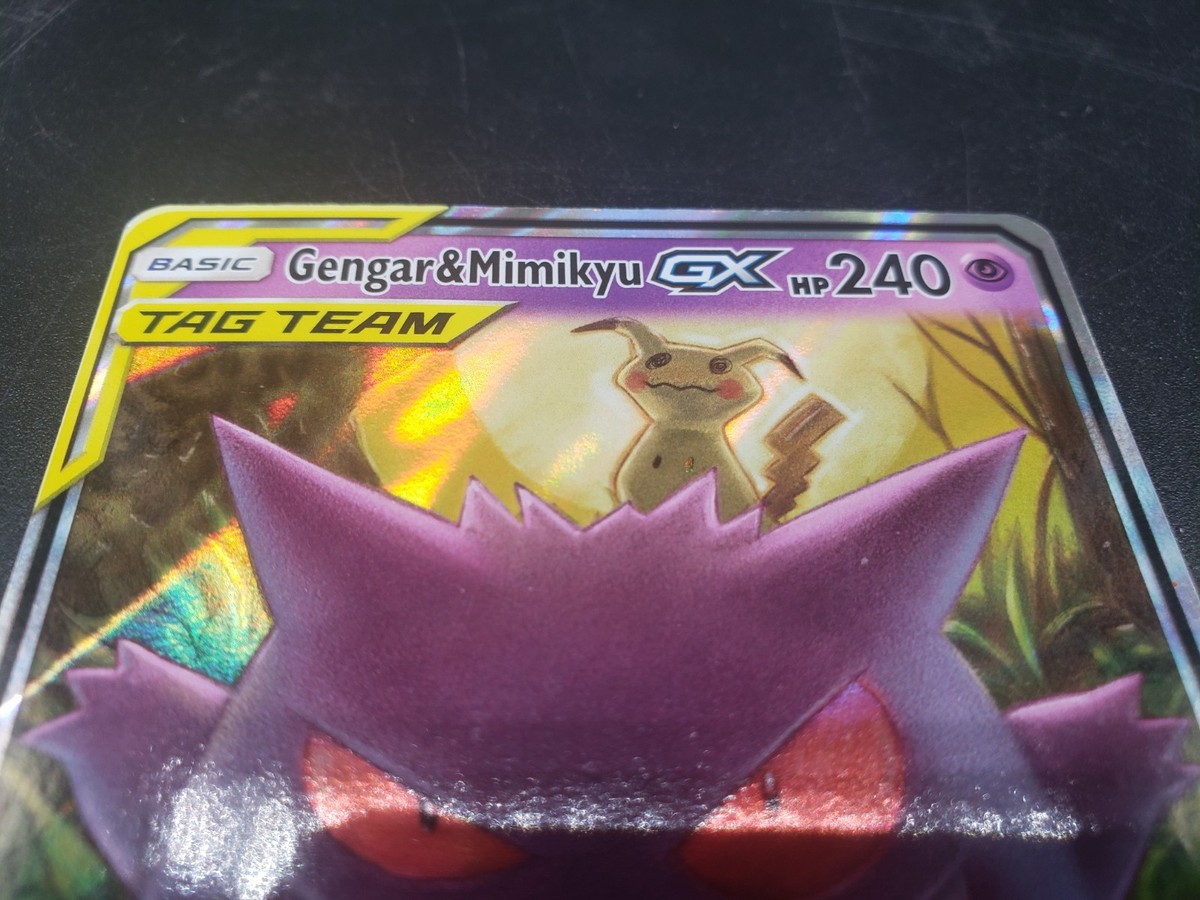Pokémon TCG Card English Gengar & Mimikyu TAG TEAM GX 53/181