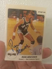 autograph ron brewer 1985 star card