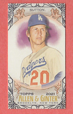 2021 Topps Allen & Ginter Mini Black border #289 Don Sutton Los