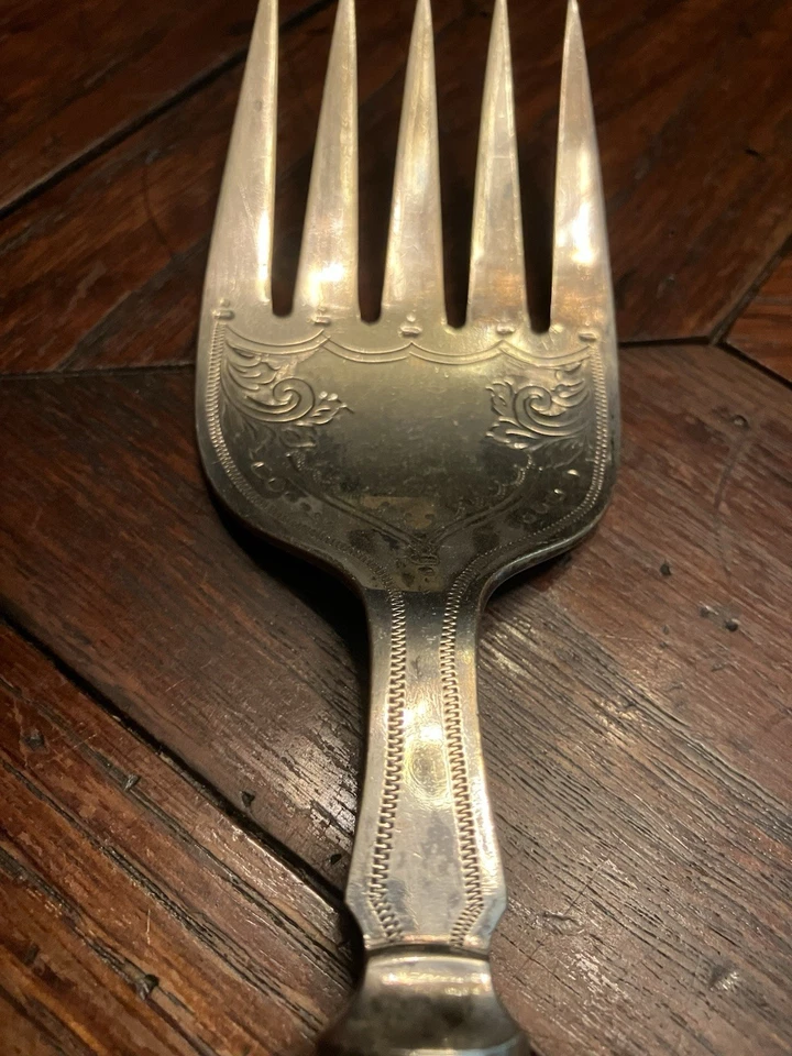 Versilbertes Besteck Set und Zwei Serviettenringe Wohl England Art Deco Vintage - Bild 4 von 4