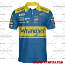 Dale Earnhardt Jr Nascar Racing 2010 Wrangler Hawaiian Shirt- Polo Shirts