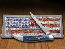 Case xx Toothpick Knife Rogers Corn Cob Jigged Blue Bone Pocket 02804