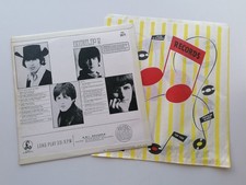 THE BEATLES 1965 UK LP  HELP !  STEREO PRESS & RECORD SHOP BAG  EX