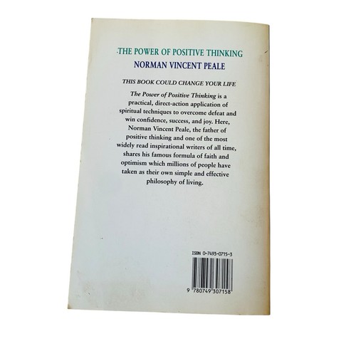 The Power Of Positive Thinking By Norman Vincent Peale PB Book Self Development - Bild 2 von 12