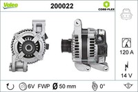 Valeo Lichtmaschine Generator FüR Ford Focus C-Max DM2 2.0 Da_ HCP DP 2.5 ST