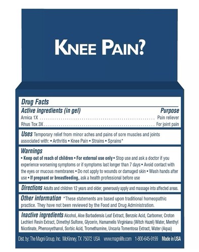 Knee Pain Relief Soothing Gel Reduces Swelling & Inflammation of Sore Muscle - Picture 11 of 12