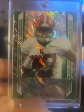 2021 Leaf Metal Portraits Green Marble Autograph/10 Rookie Jaylen Waddle