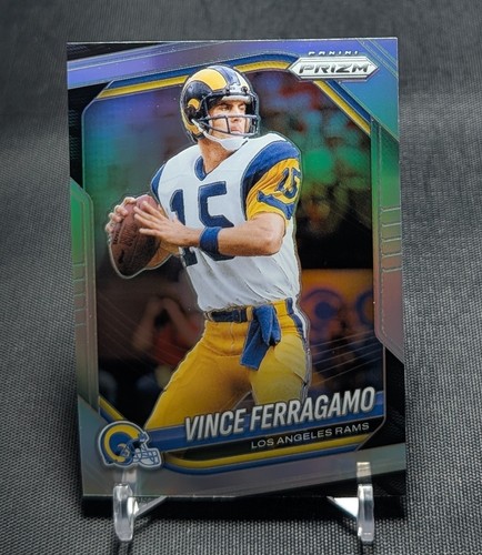 Vince Ferragamo Silver Holo 2025 Panini Prizm Football Card 240 Los Angeles Rams