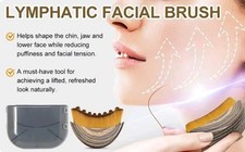 Manual Face Massager Lymphatic Drainage Soft Bristle Brush for Jaw, Chin