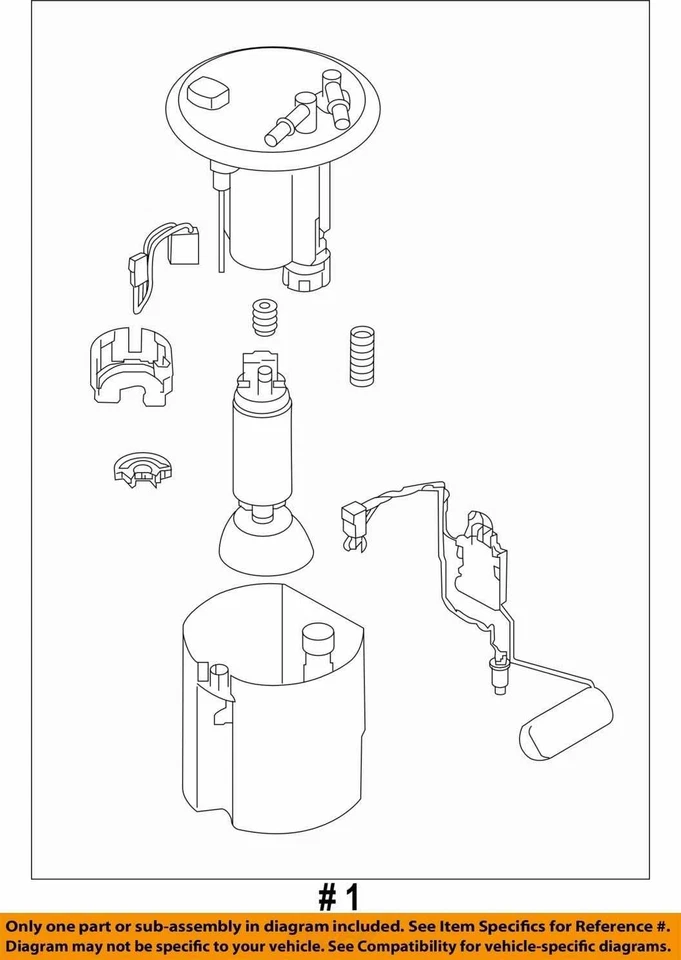 Conjunto de bomba de combustible de 2012 Subaru Forester 2,5 L 12140912 Foto 4 de 4