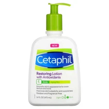 Cetaphil Restoring Lotion with Antioxidants Body Aging Skin 16 fl oz