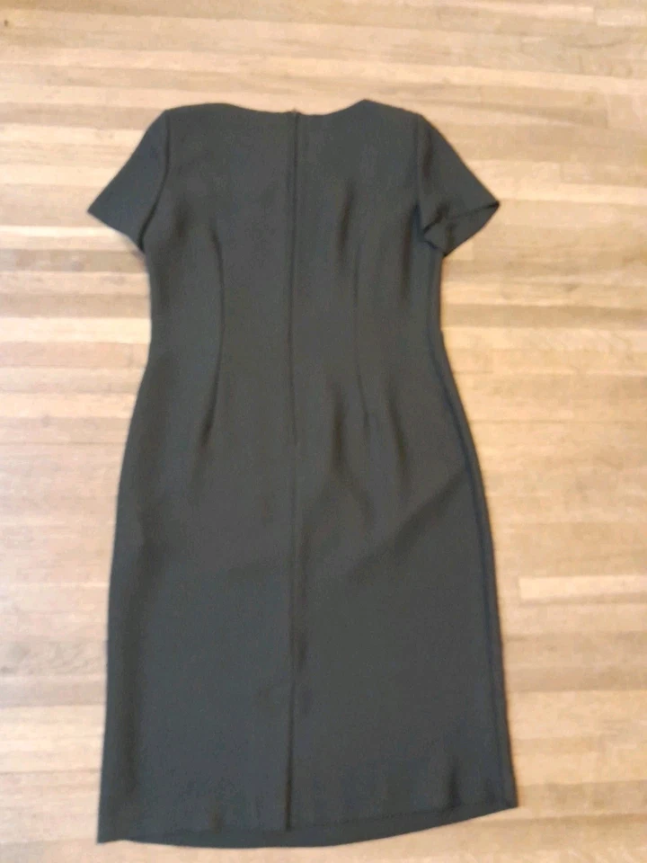 Nuevo Vestido Midi Vintage Años 80 Leslie Fay Talla 12 Bordado Clásico Estilo Años 50 Foto 3 de 4