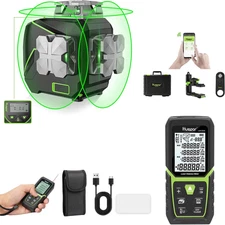 Laser Level 360 Self Leveling, 3X360° Green Cross Line Laser with LCD Screen and