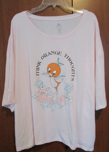 New Disney Parks Orange Bird Tee Sz 3X Cotton Polyester Bust 59 Length 26 in