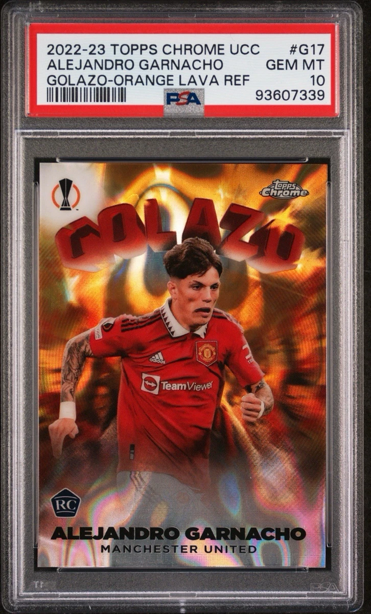Topps Chrome UEFA Club Competitions Alejandro Garnacho #G-17