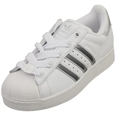 Adidas Superstar II Damen Klassische Trainer Weiß Silber - 36 2/3 EU - Bild 1 von 4