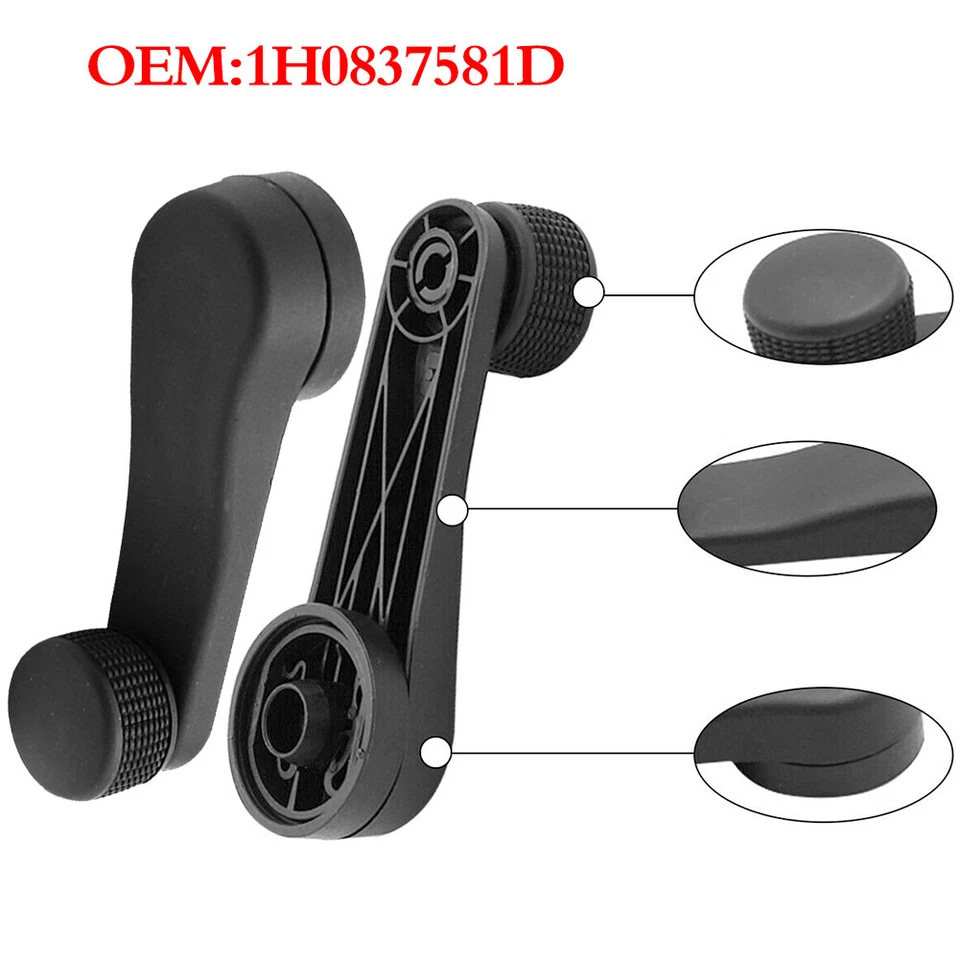 DHL 2 x Fensterkurbel Handkurbel Für VW T4 T5 Transporter Golf Seat #1H0837581D - Bild 3 von 4