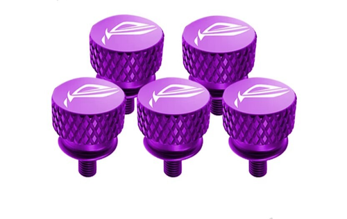 M3.5 Colored PC computer case thumb screws with logo(Ships same day from PA, US) - Afbeelding 3 van 9