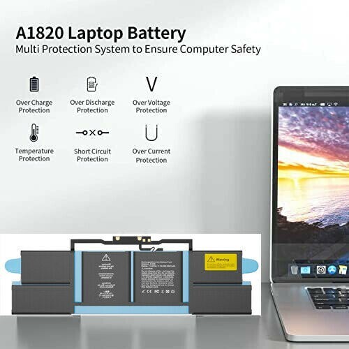 A1820 A1707 Battery For Apple MacBook Pro 15'' Late 2016 Mid 2017 EMC 3072 76Wh - Picture 10 of 12