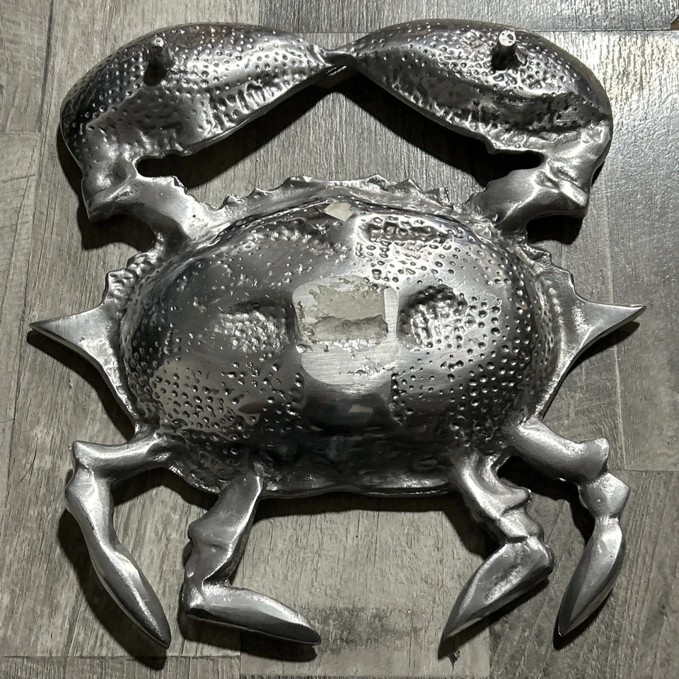 Wilton ARMETALE Sea Life Crab Chip & Dip Divided Serving Dish  W9 - Image 2 of 4