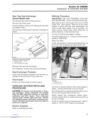 Skidoo SUMMIT MACH Z HIGHMARK X Service Manual | 2005 | MAILED CD OR USB - Picture 3 of 12