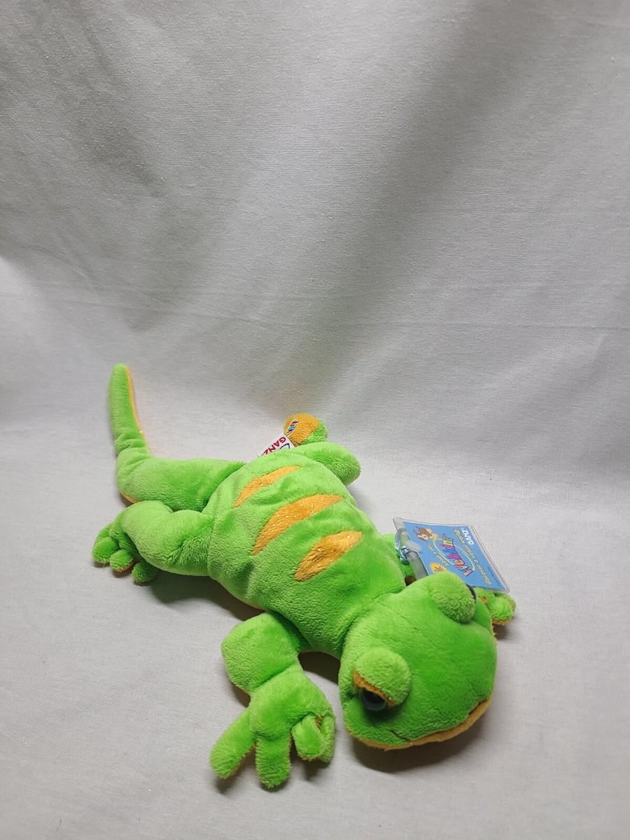 Webkinz Lemon Lime Gecko Stuffed Animal Plush With Sealed