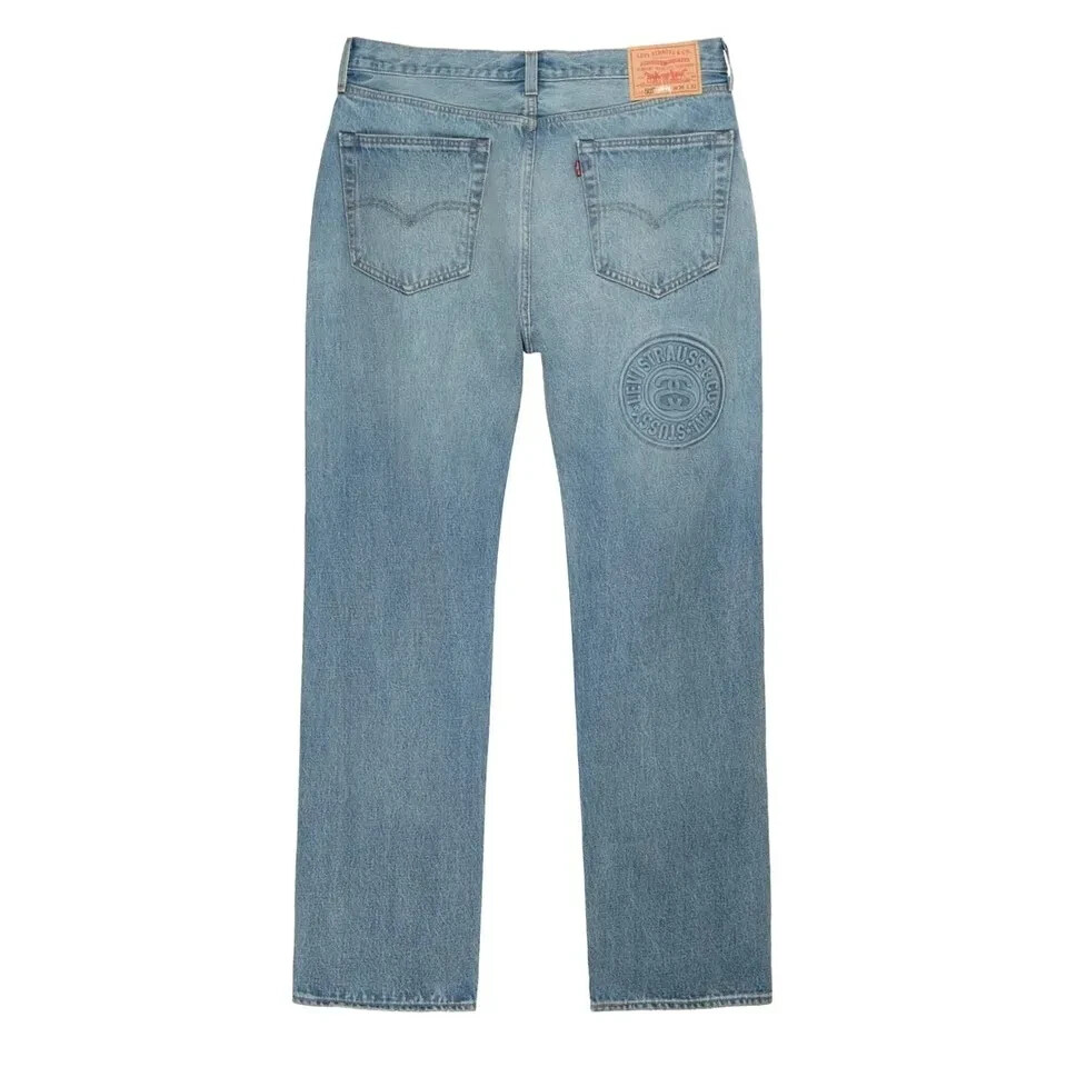 Stussy x Levis Embossed 501 Denim Jeans 150th Anniversary Stussy x Levis Embossed 501 Denim Jeans 150th Anniversary